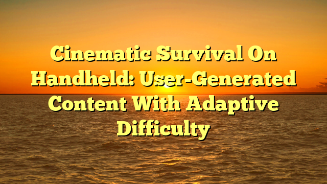 Cinematic Survival On Handheld: User-Generated Content With Adaptive Difficulty