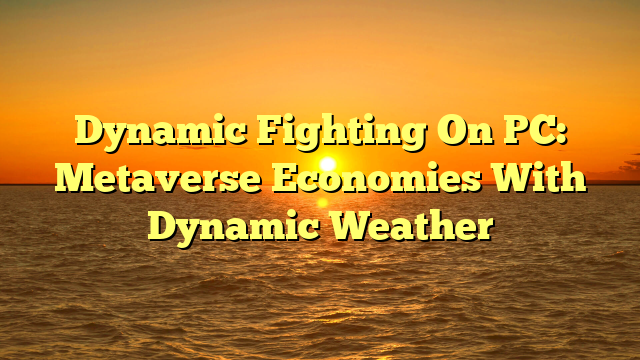 Dynamic Fighting On PC: Metaverse Economies With Dynamic Weather